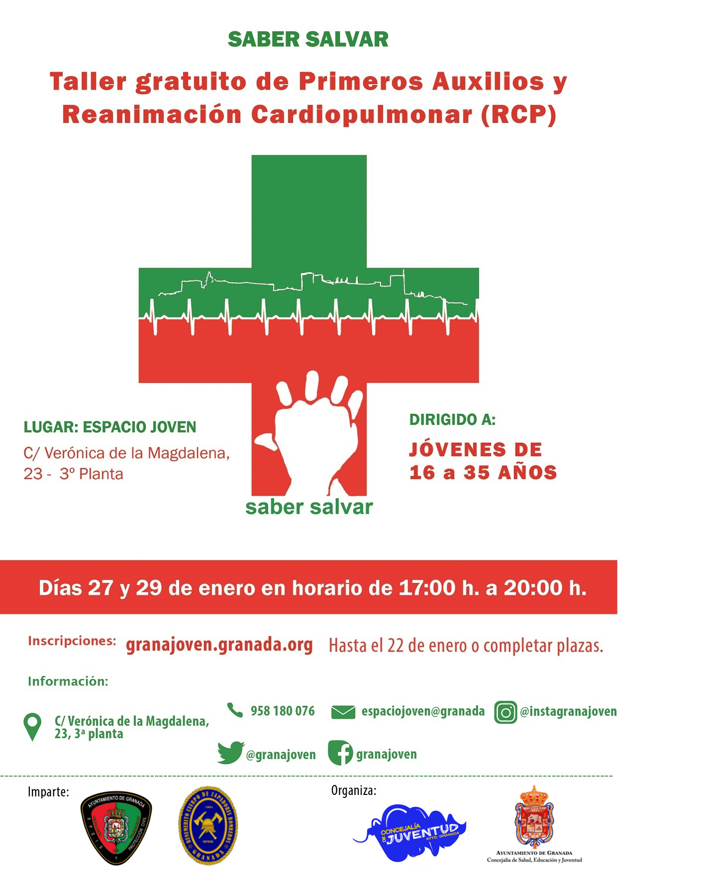 Taller de Primeros Auxilios y Reanimacin Cardiopulmonar (RCP) “Saber Salvar” 